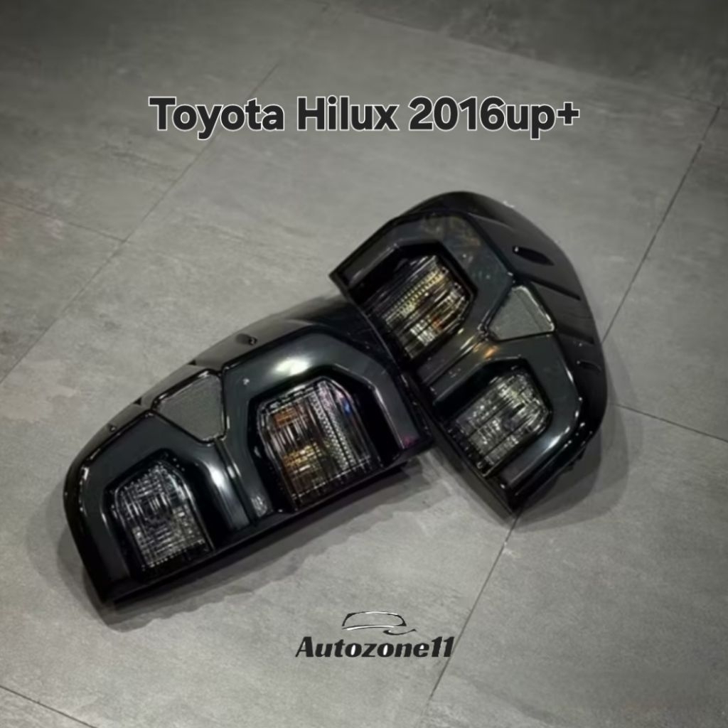 Stoplamp Lampu Belakang Toyota Hilux Smoke LED 2016-2025