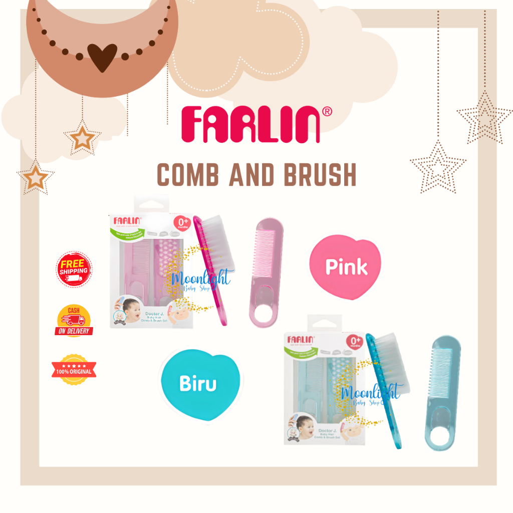 Farlin Comb and Brush - Sisir Bayi Lembut