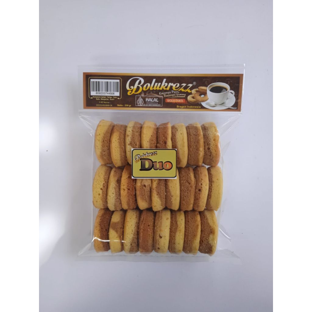 

Bolukrezz Rasa Duo 240 Gr Isi 20 Butir Bolu Kering