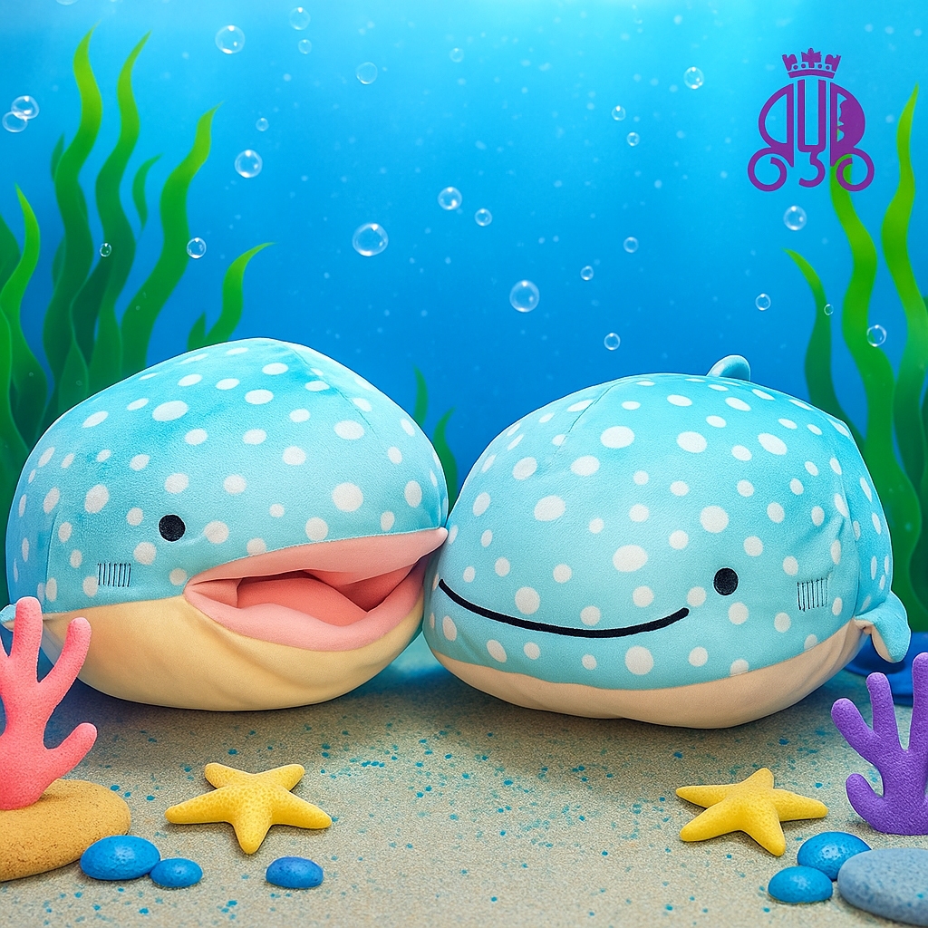 Boneka karakter ikan paus JInbe San