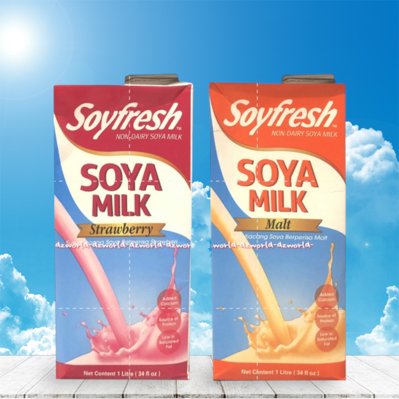 

Soyfresh Soya Milk 1L Malt Susu Kedelai Rasa Malt UHT Siap Minum Soy Fresh 1liter