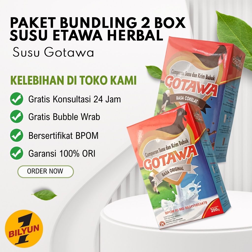 

PAKET BUNDLING 2BOX Susu Gotawa Original Dan Cokelat Susu Tinggi Kalsium Untuk Kesehatan Tulang