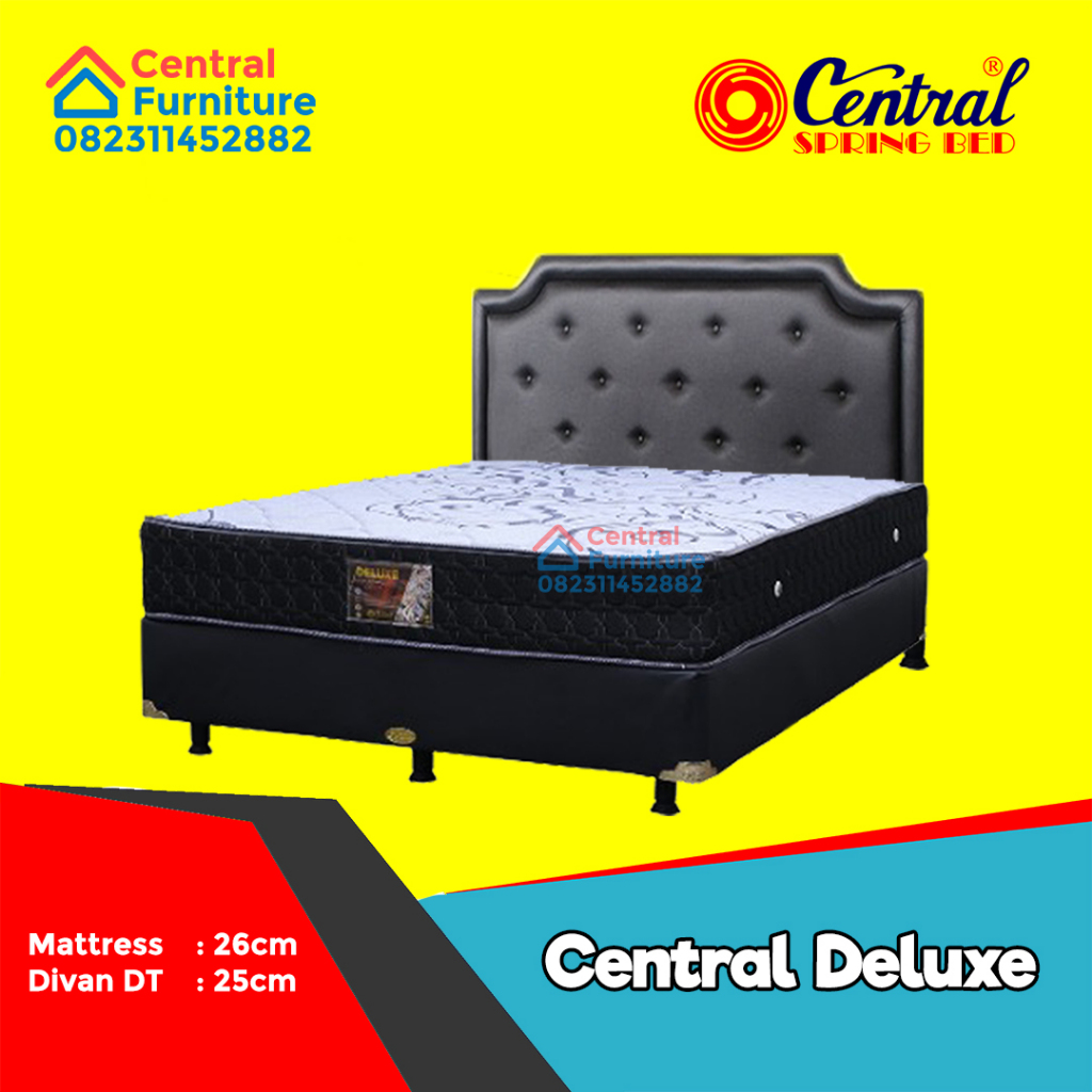 Central - Spring Bed DELUXE  Ukuran 120x200 / 140x200 / 160x200 / 180x200