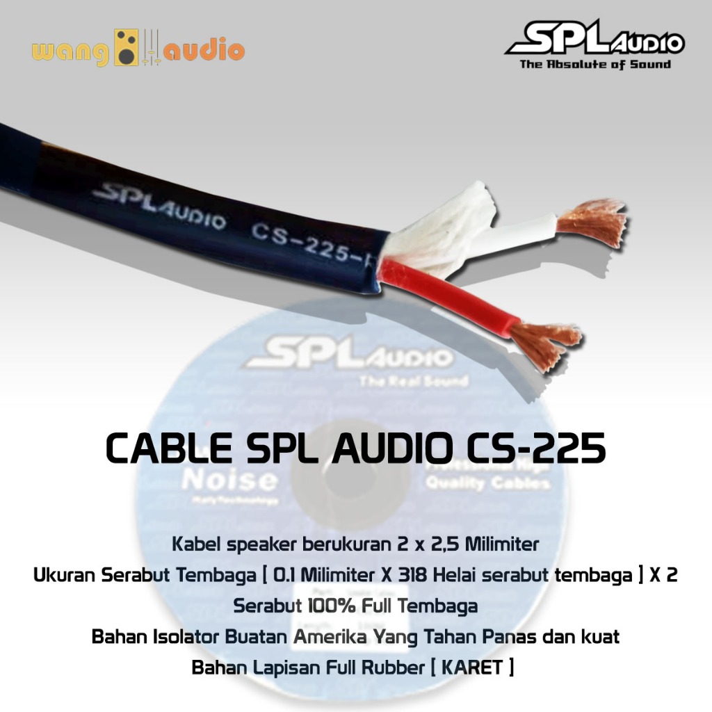 Kabel SPL-AUDIO CS-225,  1 ROLL  -  WANG AUDIO