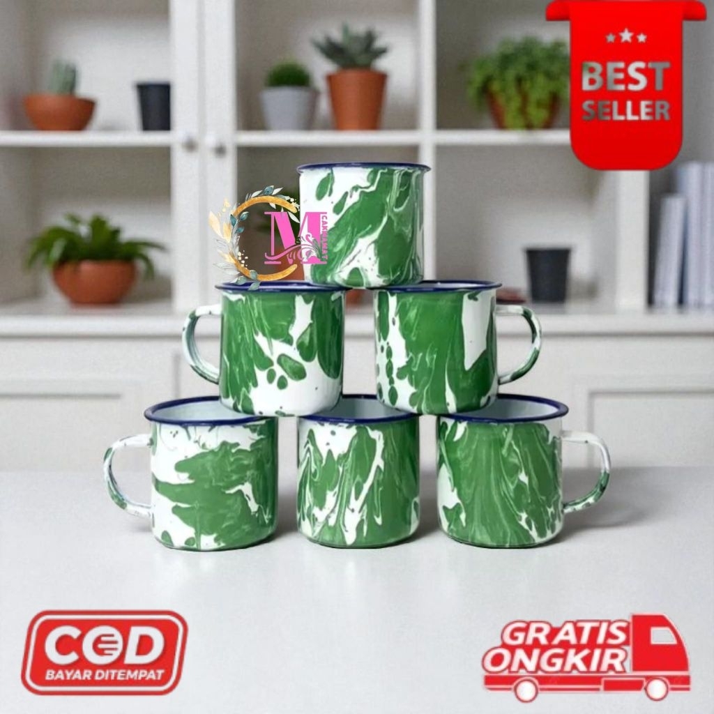 [CM] Paket hemat mug enamel blirik 7cm