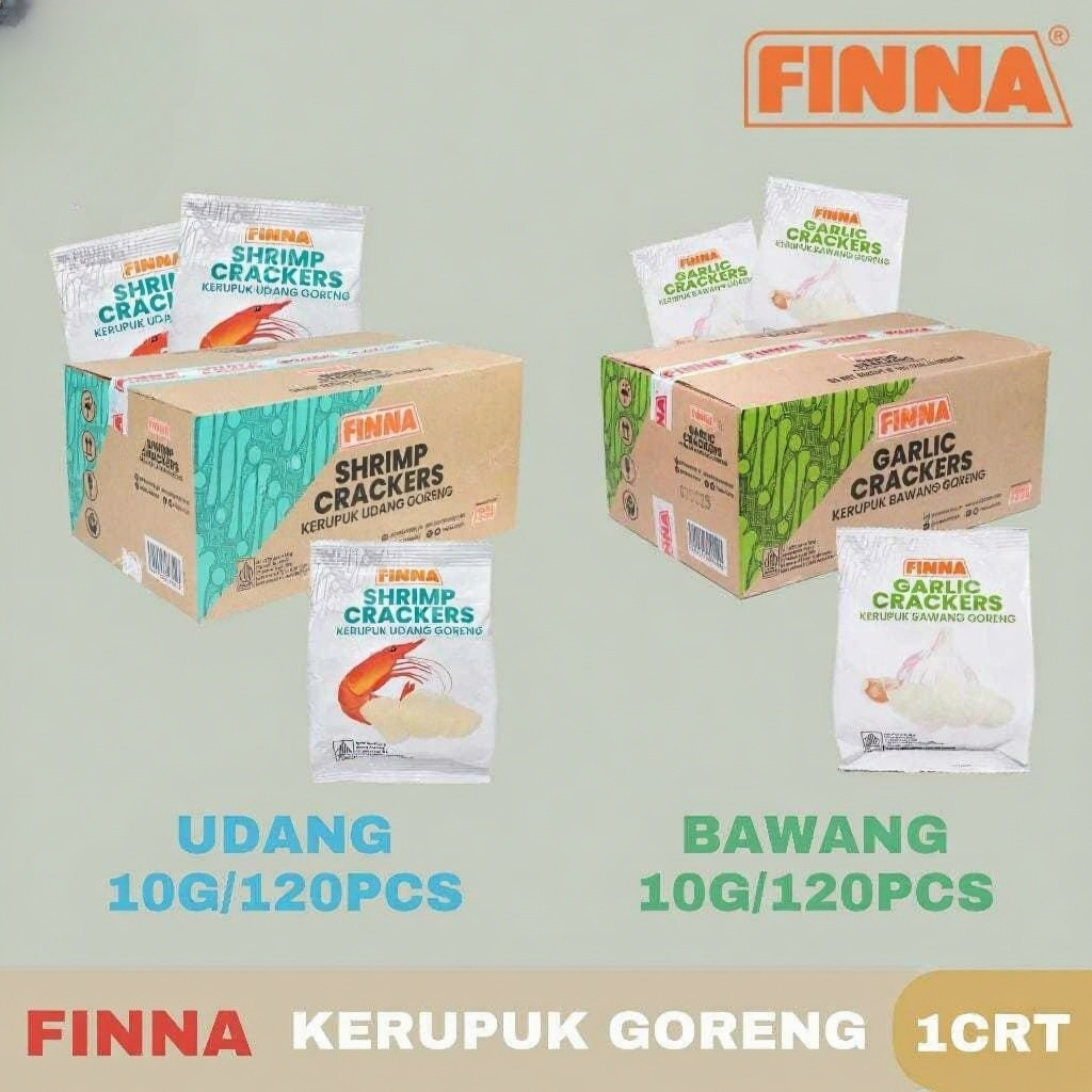 

Finna Krupuk Goreng 10gr / Dus_ Halal _Bpom