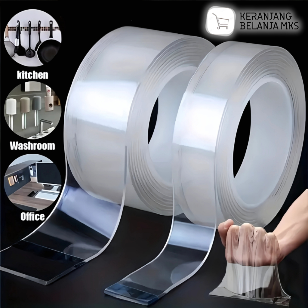 

DOUBLE TAPE DOUBLE TAPE SELOTIP ISOLASI BENING MULTIFUNGSI Double Tape Nano Transparan