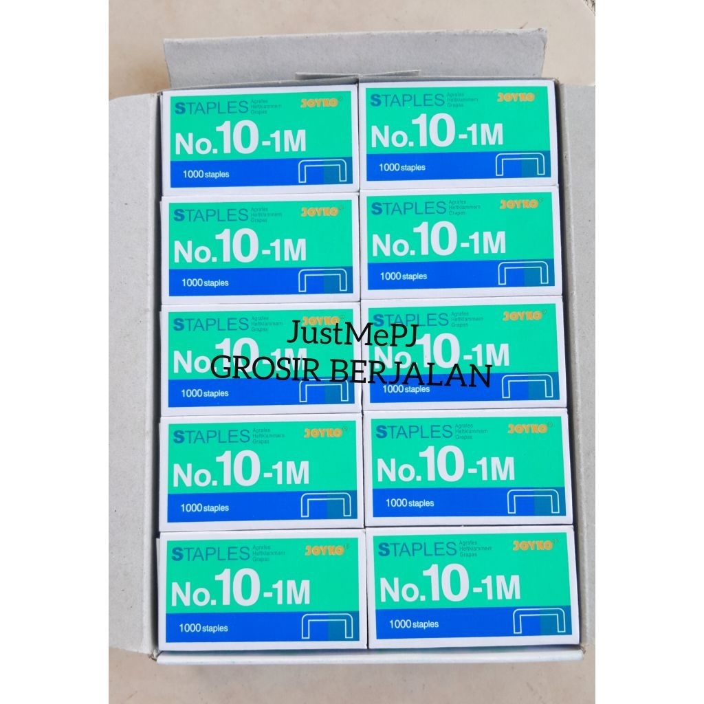 

Joyko Staples No.10 Kecil Isi Stapler Refill Hekter No.10-1M 1 Dus 20 Kotak Alat Tulis Binder Stationery Tahan Lama Nyaman Digunakan