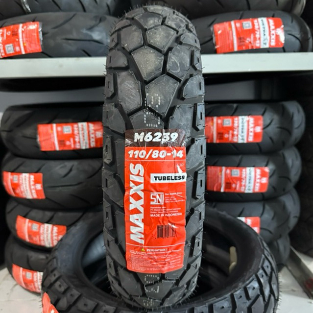 Ban Maxxis 110/80-14 M6239 Tubeless