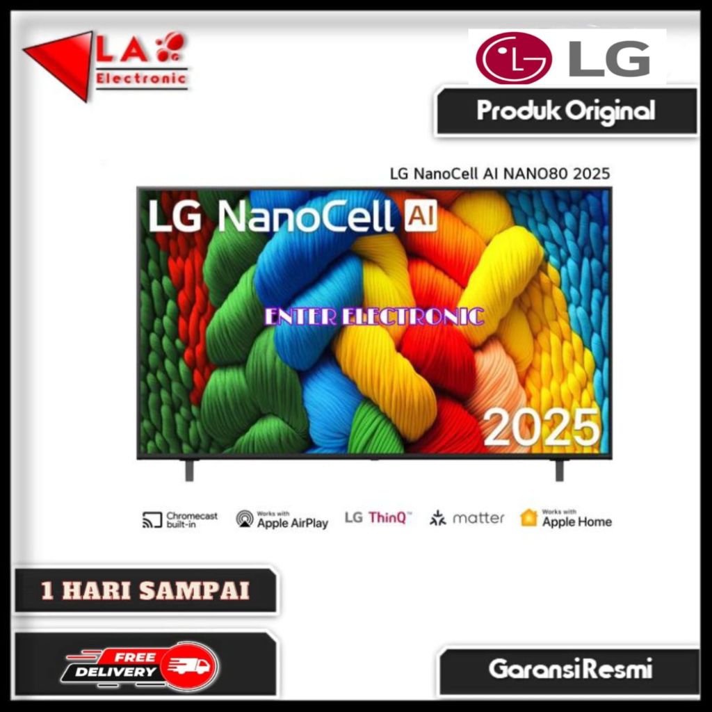 LG 65NANO80ASA Smart TV 65 Inch UHD 4K HDR10 65Nano80 65Nano Nano80ASA