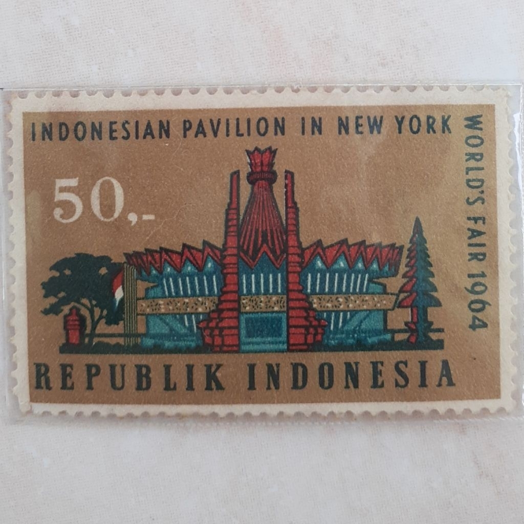 

(ID2) Perangko Indonesia Pekan Raya New York (Rp 50) Tahun 1964