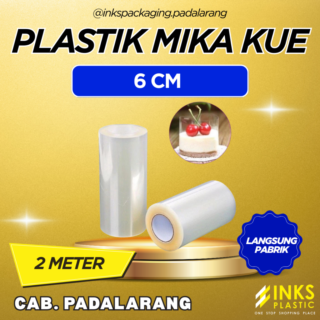 PLASTIK MIKA LAPIS KUE 6 CM