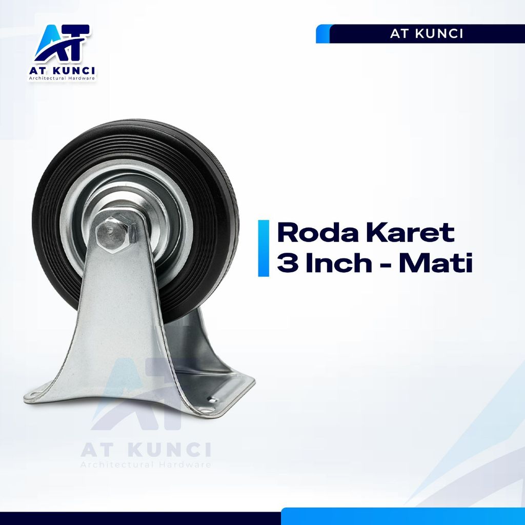 Roda Karet Troli 3 inch (MATI)