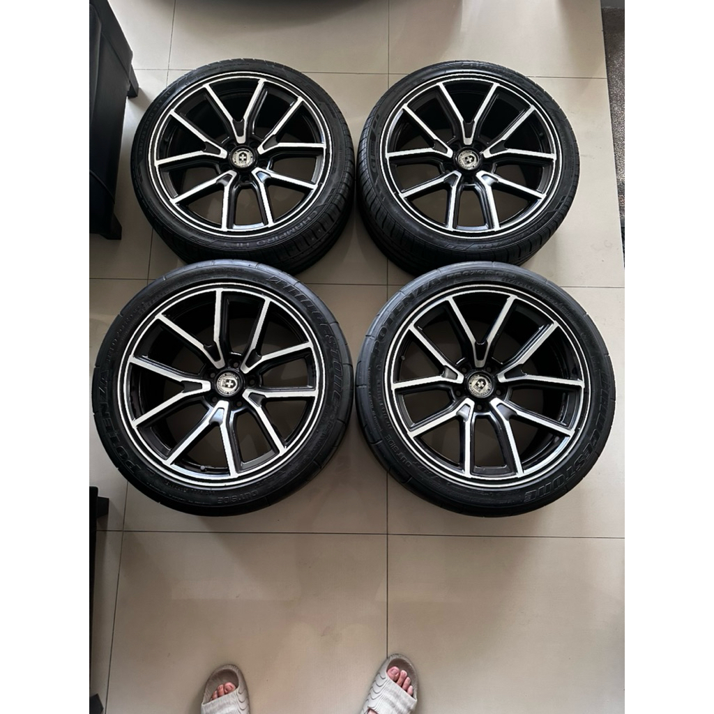 VELG 5x120 BMW BEKAS R20 Kondisi Seperti baru (baru jalan 800 km saja) + Bonus Ban RFT