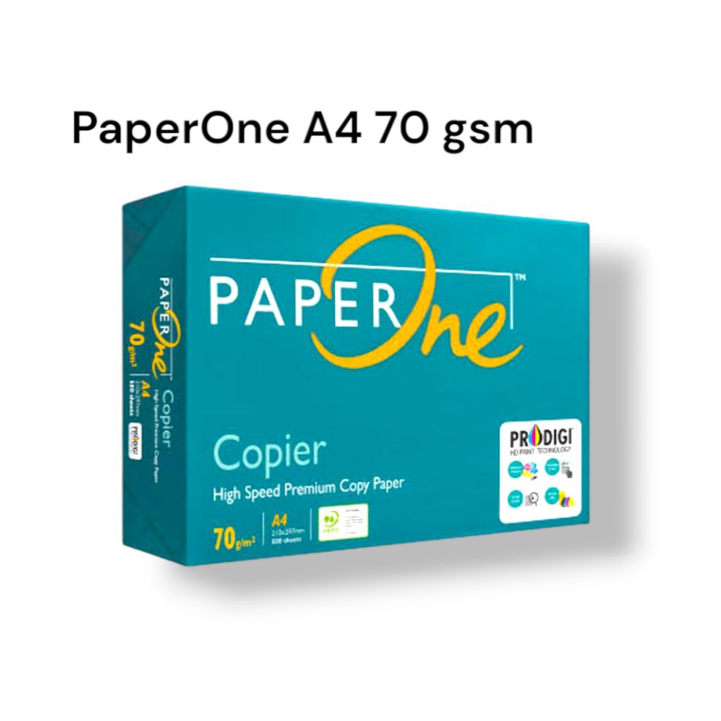 

kertas hvs print A4 70 gsm PaperOne ( 500 lembar)