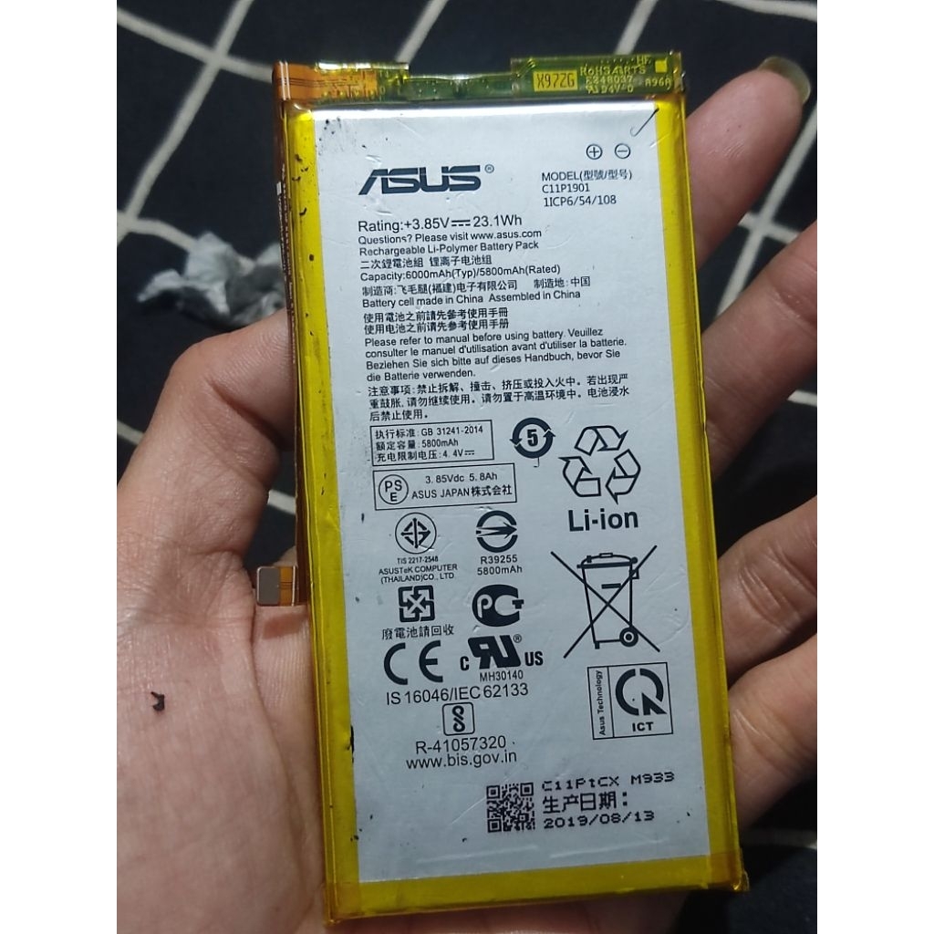 baterai Asus rog 2 original copotan