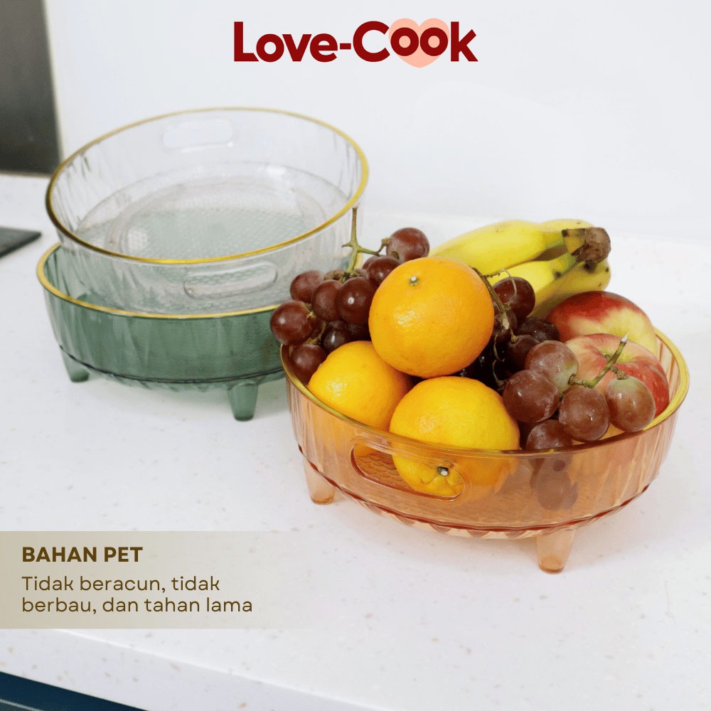 Love Cook 360° Rak Rotating Rak Kosmetik Aesthetic Tempat Make Up Skincare Cosmetic Nampan Wadah Put