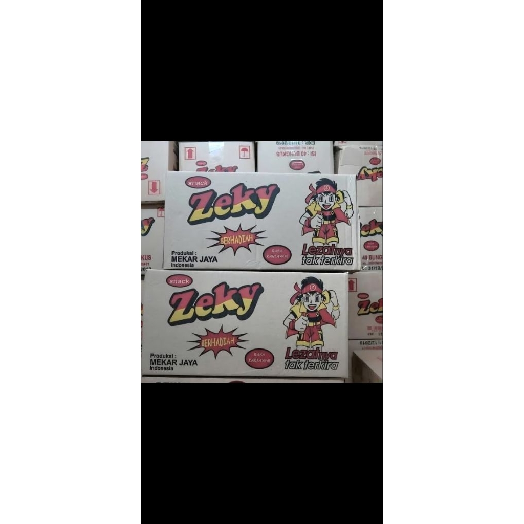 

Chiki Zeky 500 1 karton isi 40 pcs Berhadiah bila beruntung