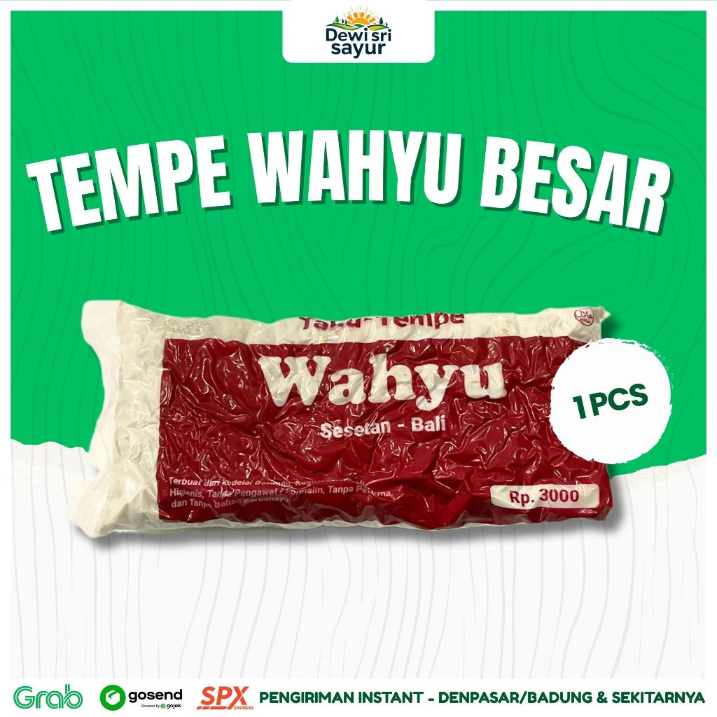 

Tempe Wahyu Besar 1 pcs – Dewi Sri Sayur