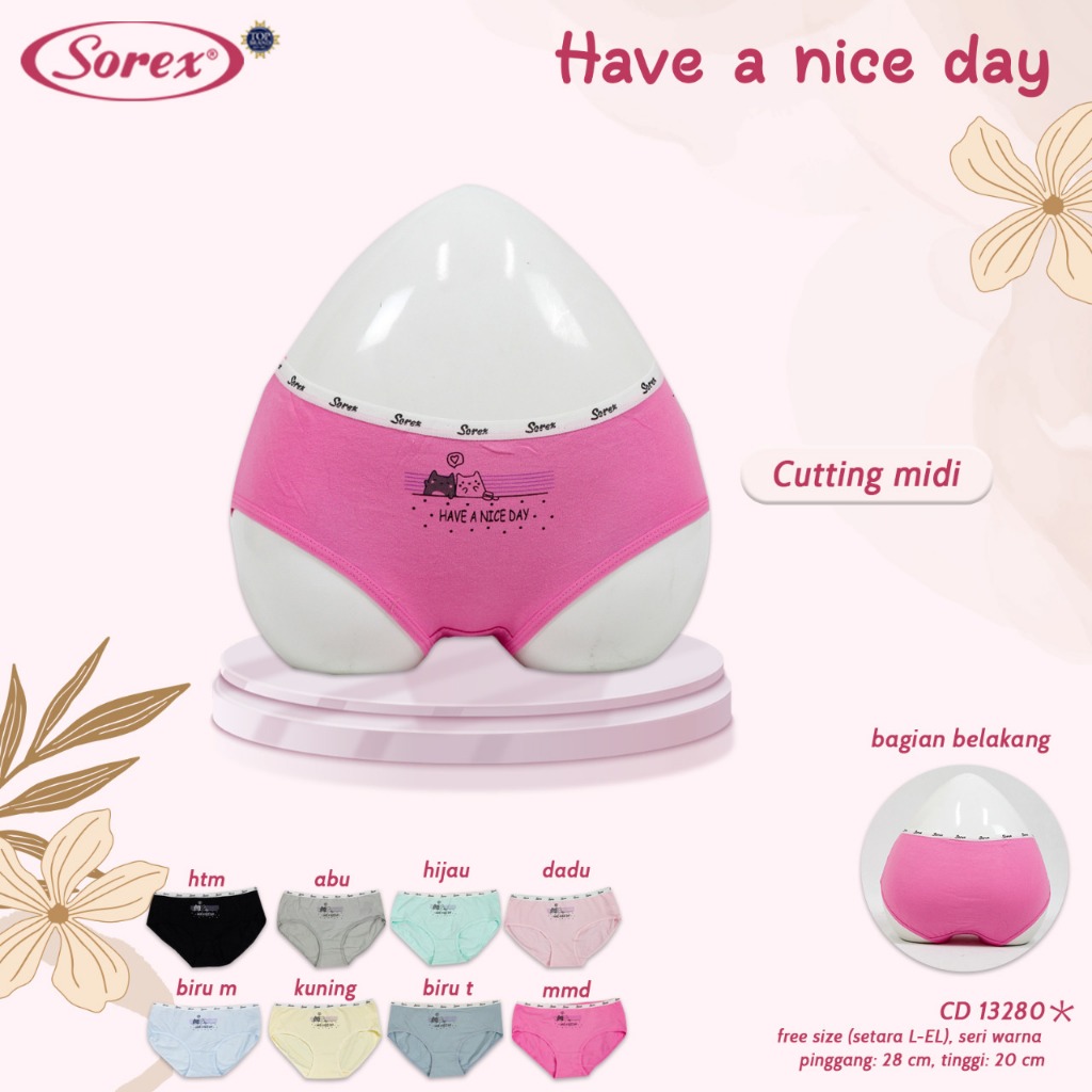 Celana Dalam Katun Midi Anak Perempuan Anak Cewek Remaja ABG
