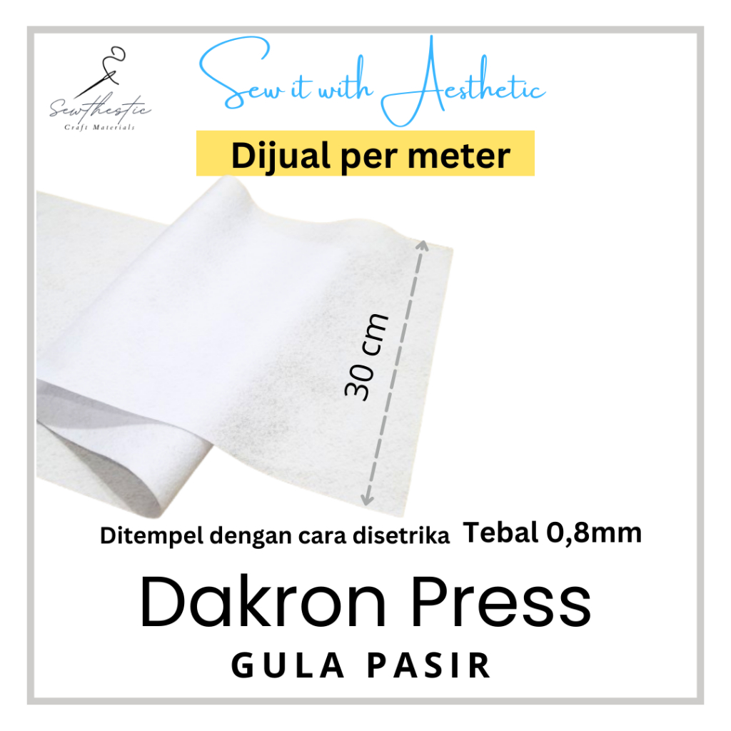Dakron Press | Pelapis Tas | Lebar 30 cm | Dijual per meter