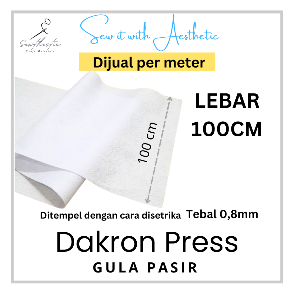 Dakron Press | Pelapis Tas | Lebar 100 cm | Dijual per meter
