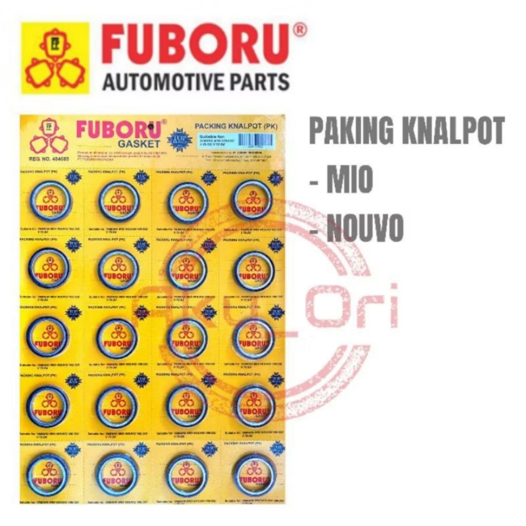 10 pcs PAKING KNALPOT MIO FUBORU asbes gasket knalpot nouvo