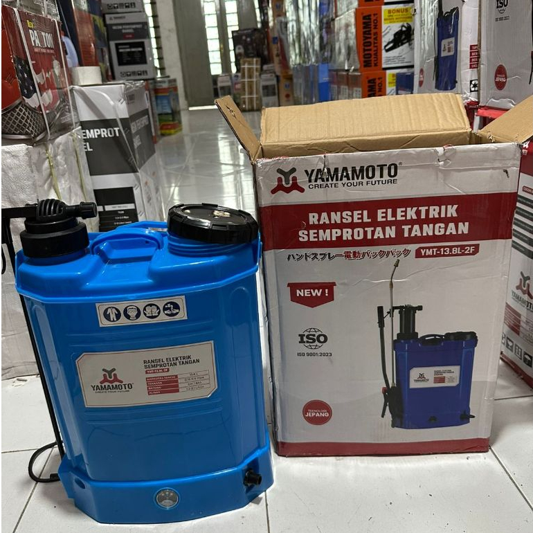 MESIN SEMPROT HAMA BATERAI 2 FUNGSI YAMAMOTO YMT-13.8L-2F/KNAPSACK ELECTRIC SPRAYER/SPRAYER ELECTRIC