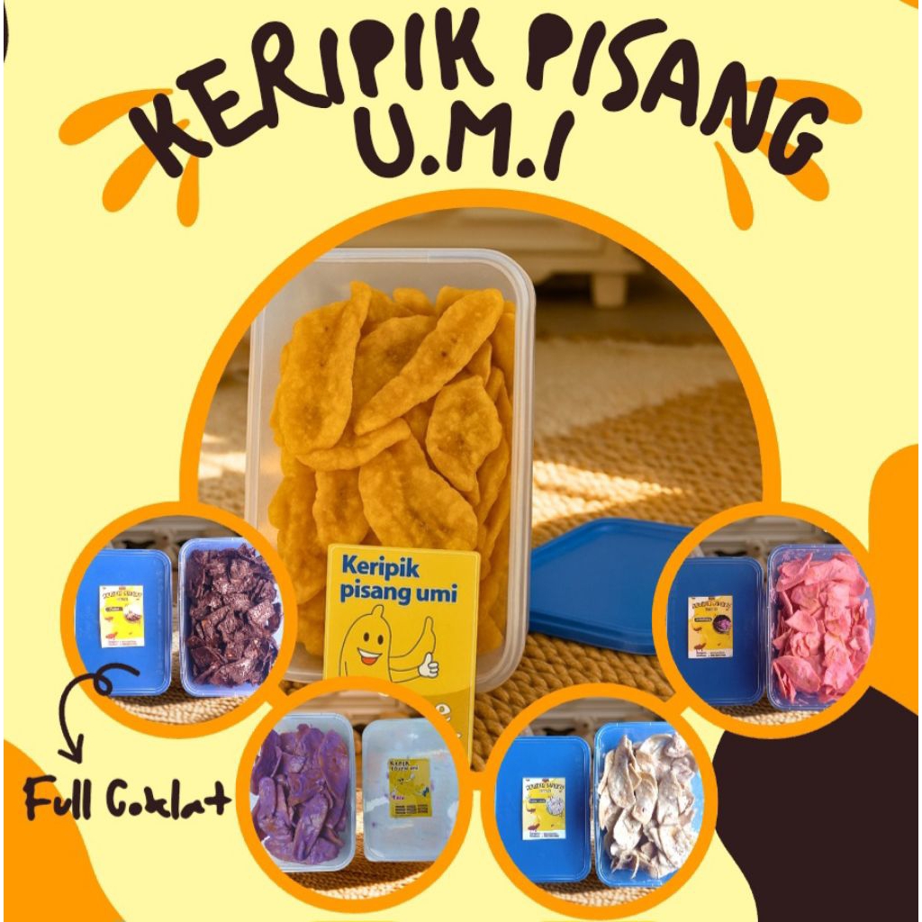 

KERIPIK PISANG UMI LUMER 190GRAM/650ML