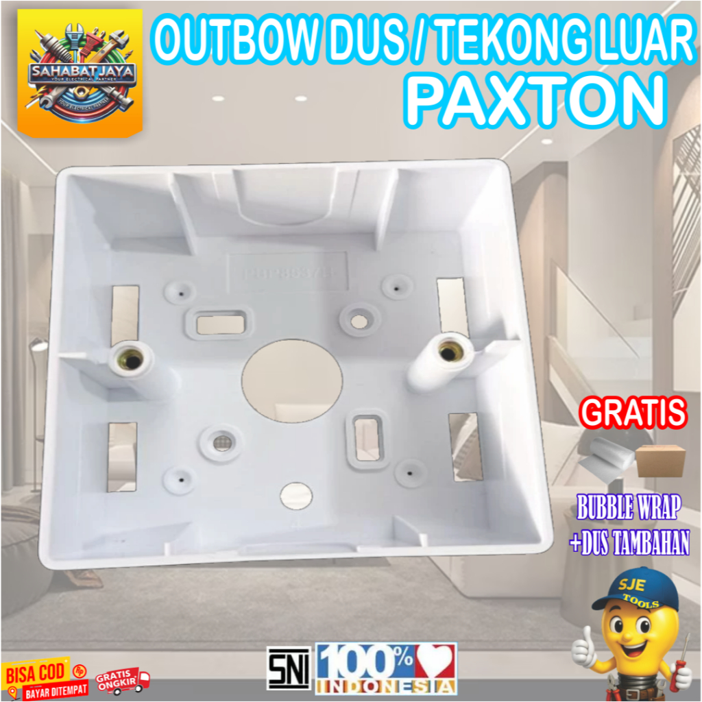 OUTBOW DUS / OB DUS /  TEKONG LUAR PAXTON – Aksesoris Instalasi Listrik Praktis & Rapi