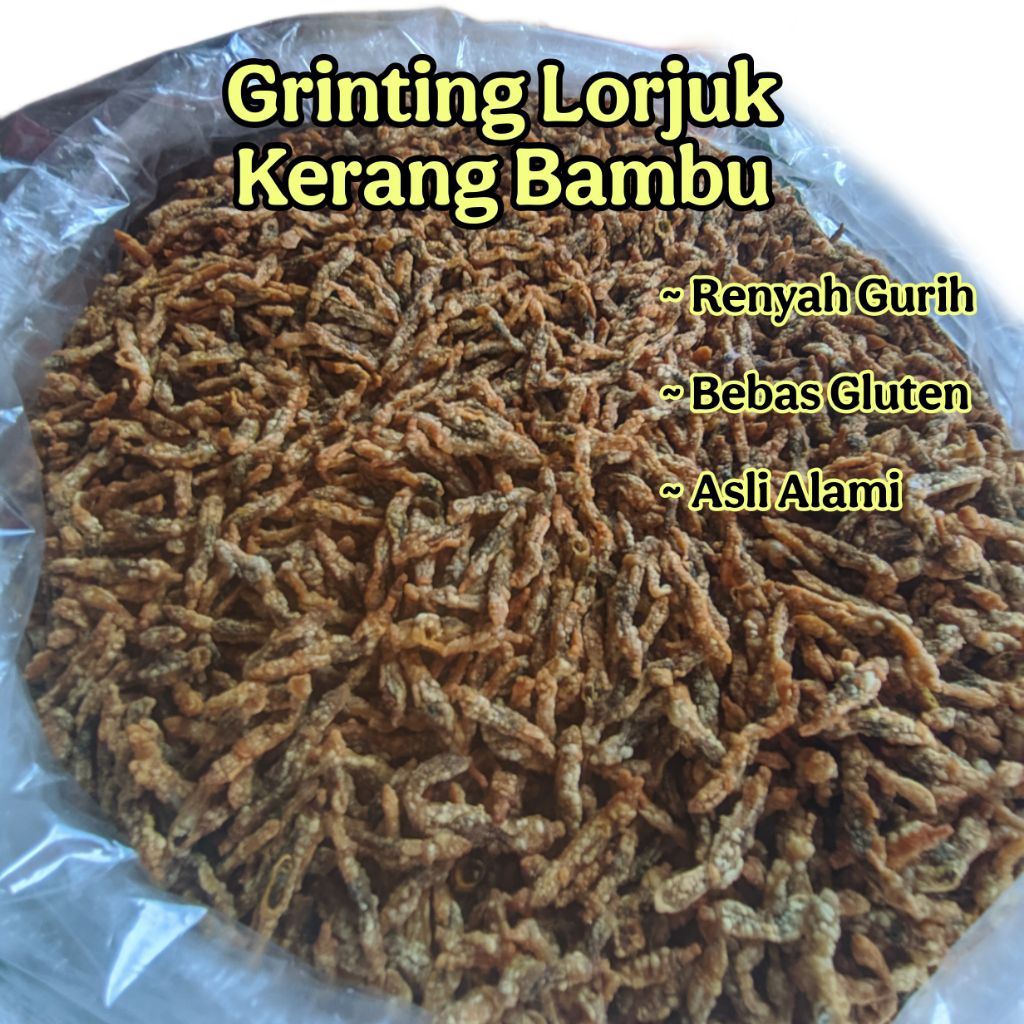 

Grinting Lorjuk Kerang Bambu Goreng Renyah Gurih 100 gram Keripik Oleh oleh Surabaya Madura