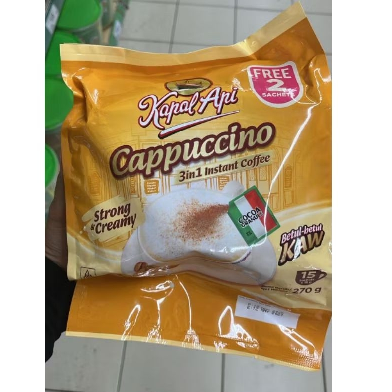 

Kopi Kapal Api Cappucino Malaysia- Kopi Sachet Tanpa ampas