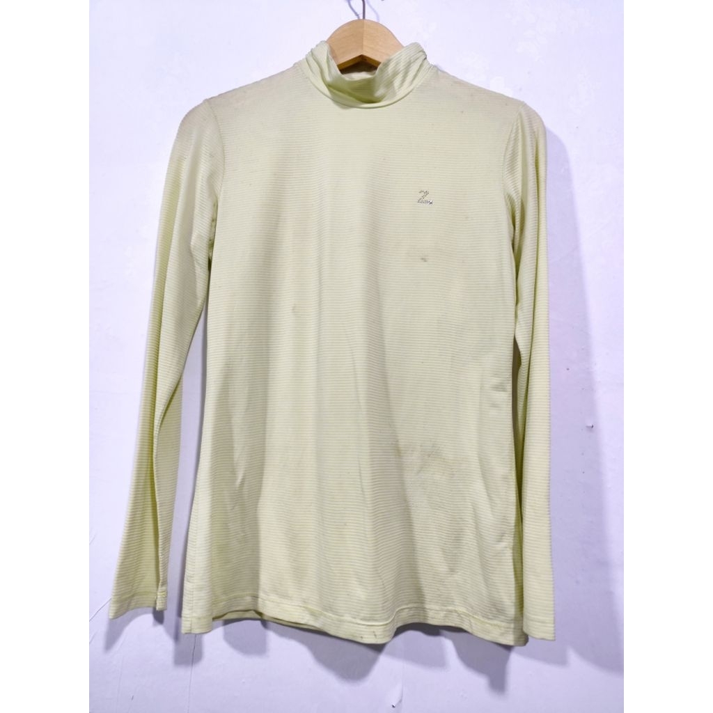 zishen - atasan kaos wanita lengan panjang hijau