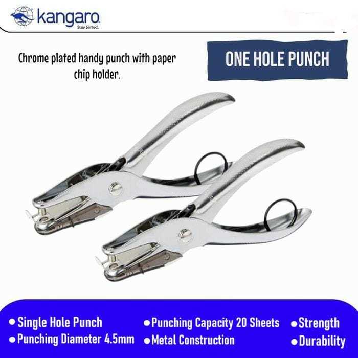 

Pembolong Kertas / Pelubang Kertas 1 Lobang Kangaro One Hole Punch