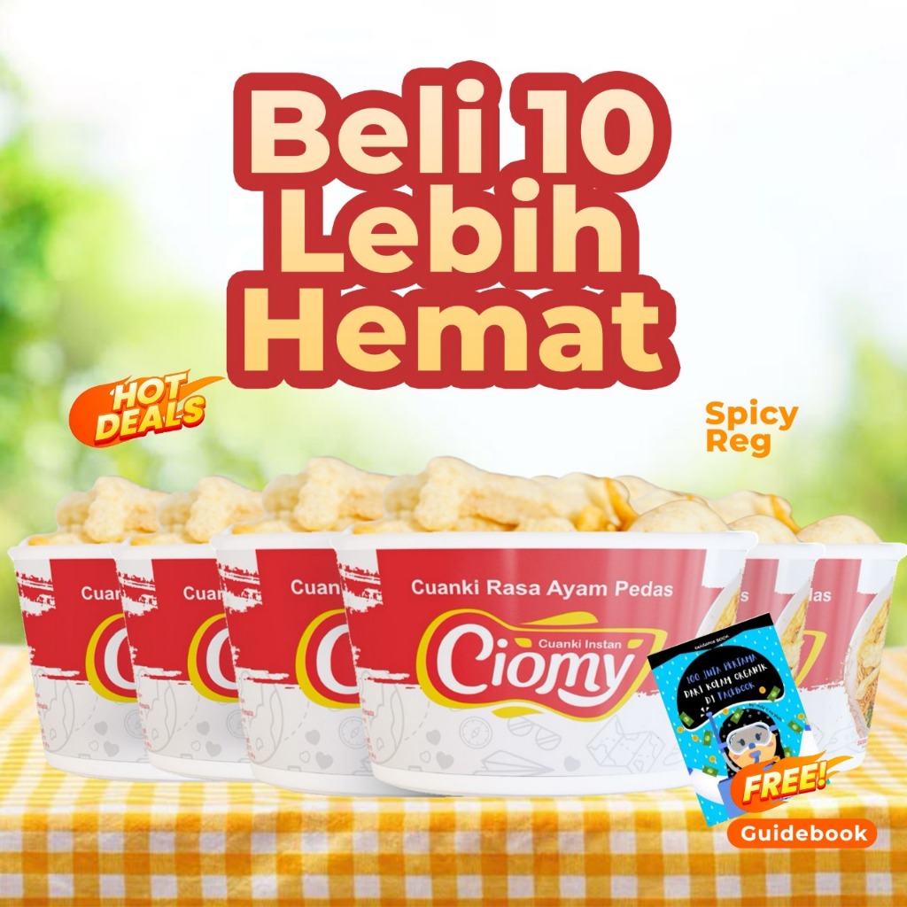 

CIOMY - Paket Bundling 10 Cup Ayam Spicy Reguler