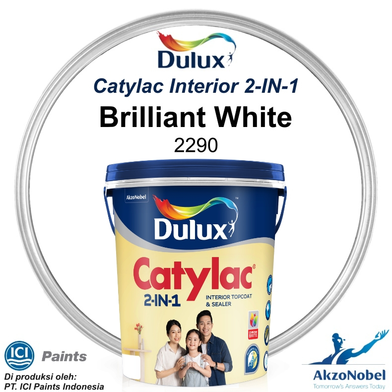 CAT DULUX CATYLAC 2in1 5 KG - BRILLIANT WHITE 2290