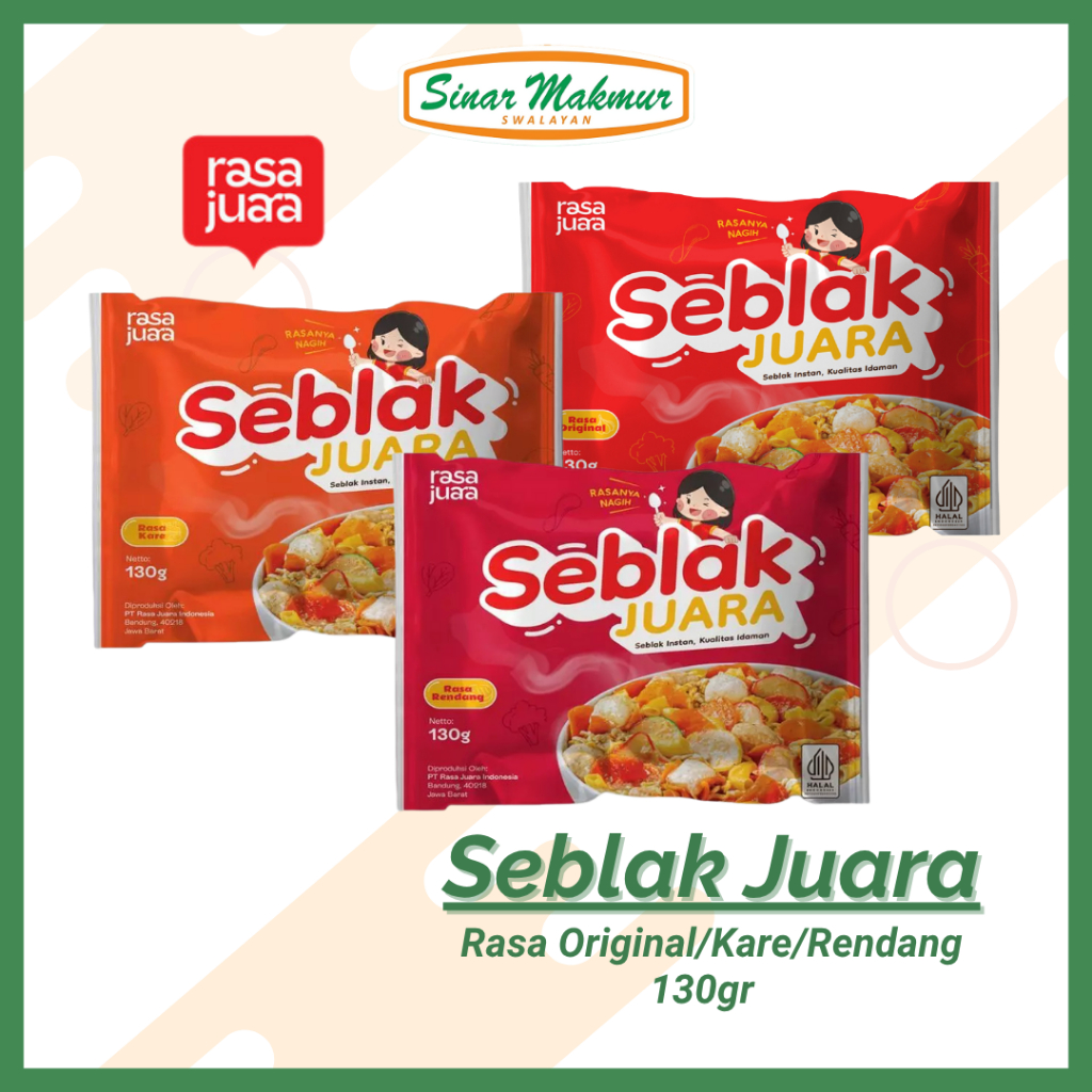 

Rasa Juara Seblak Instan Komplit 1 Pcs 130gr