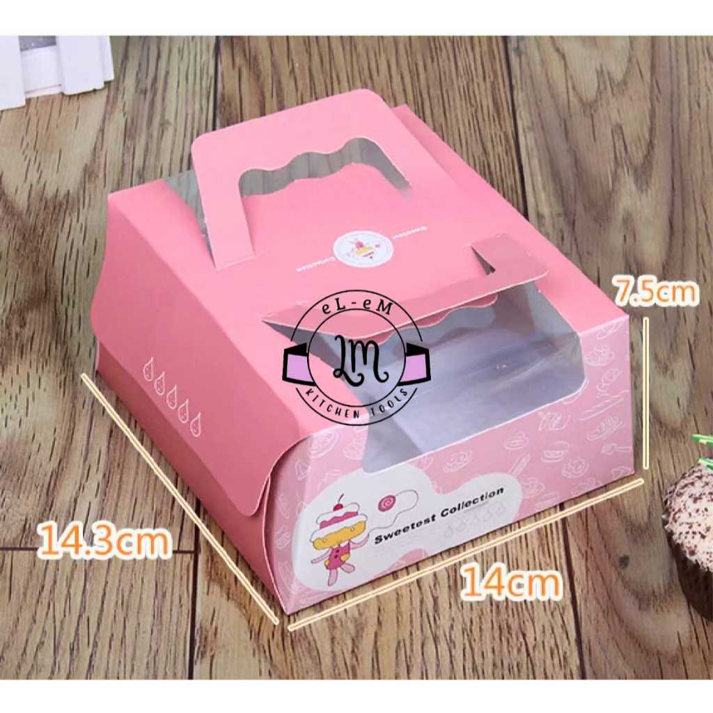 2 SET DUS CUPCAKE KEMASAN MOONCAKE KEMASAN KUE BULAN KEMASAN BROWNIES KEMASAN KUE