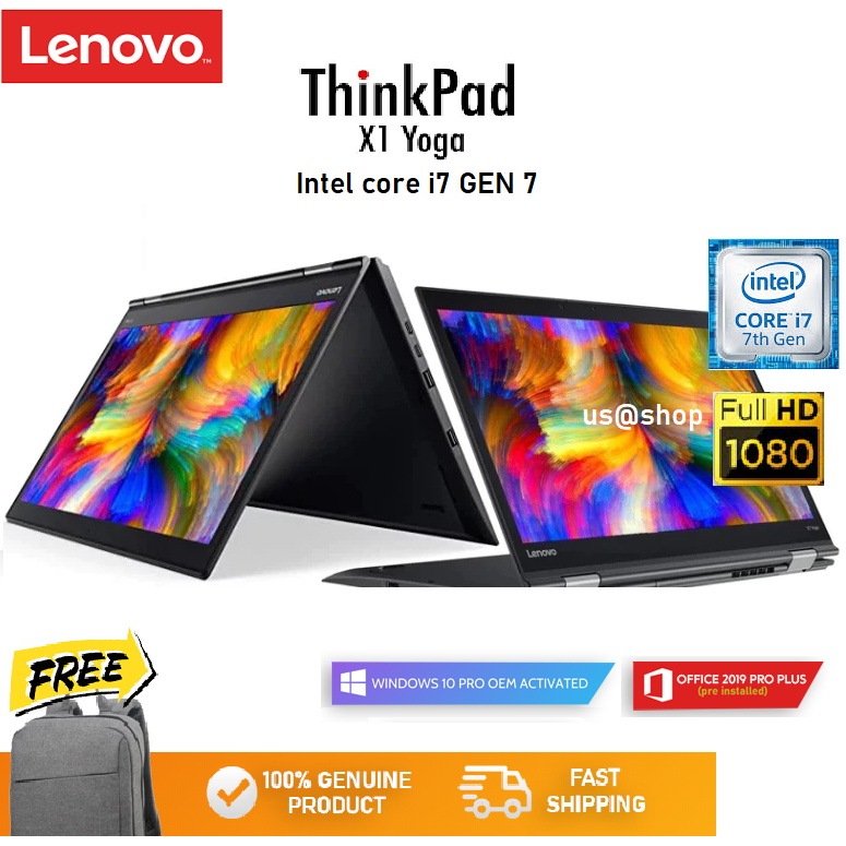 Laptop lenovo yoga X1 i7 gen 7 RAM 16GB/SSD 1TB windows 10