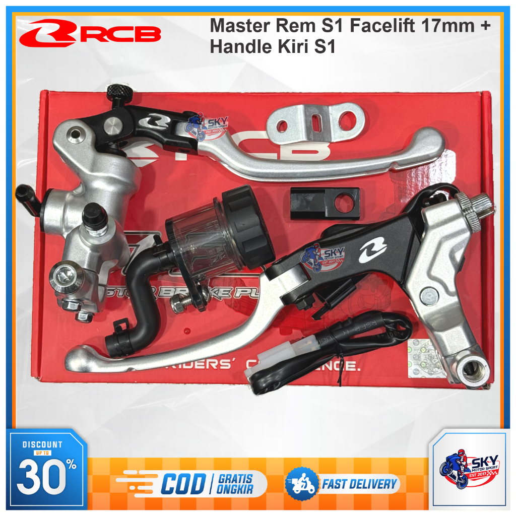 Master Rem S1 Facelift FL + Kiri Clutch S1 RCB 17mm R15 R25 CBR Ninja Vario Beat Scoopy Aerox Origin