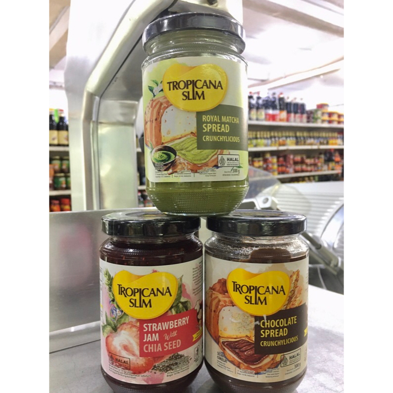 

Tropicana Slim No / Low Sugar Jam Spread Selai Olesan 300gr & 375gr Lokal HALAL