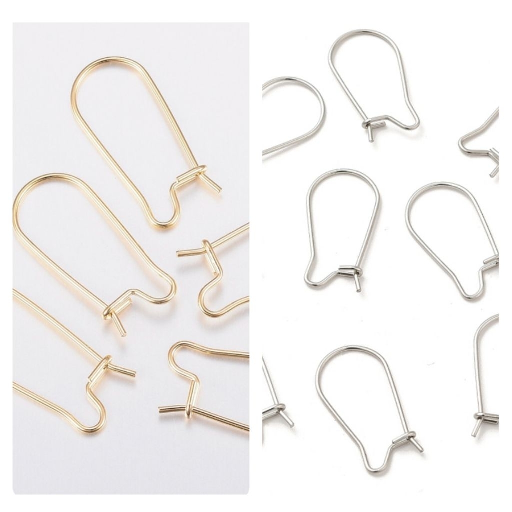 316 stainless steel hoop wire earrings | bahan anting