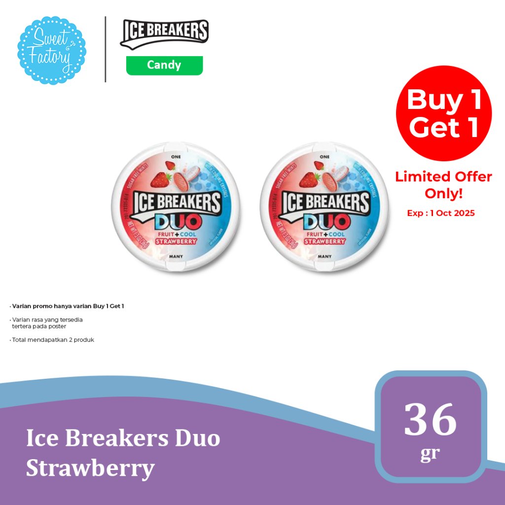 

Ice Breakers Duo Series - Permen Segar Impor USA