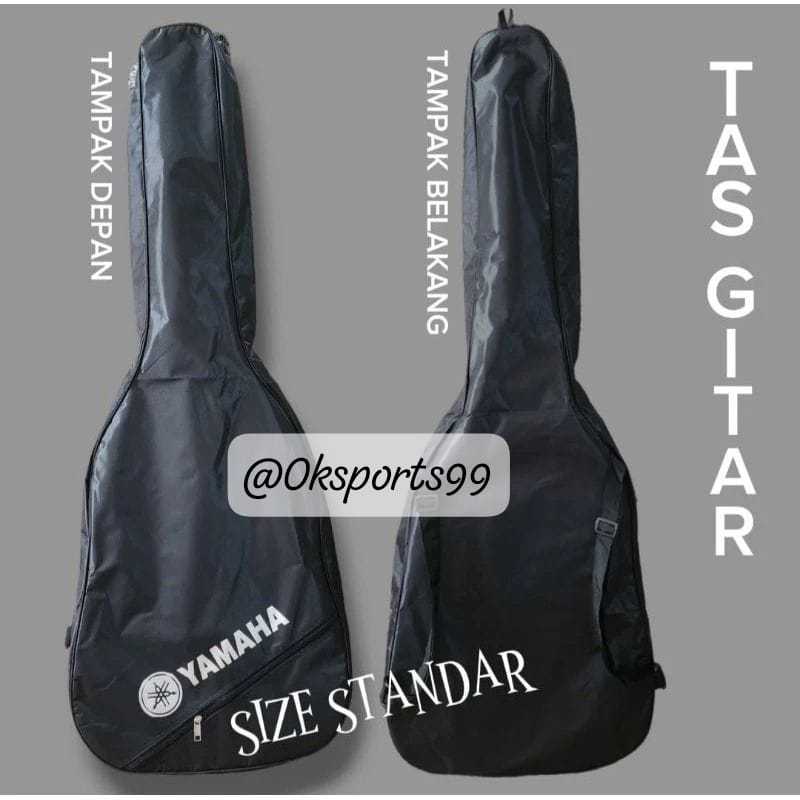 Tas Gitar Yamaha untuk Akustik dan Elektrik Bahan Parasut Anti Air