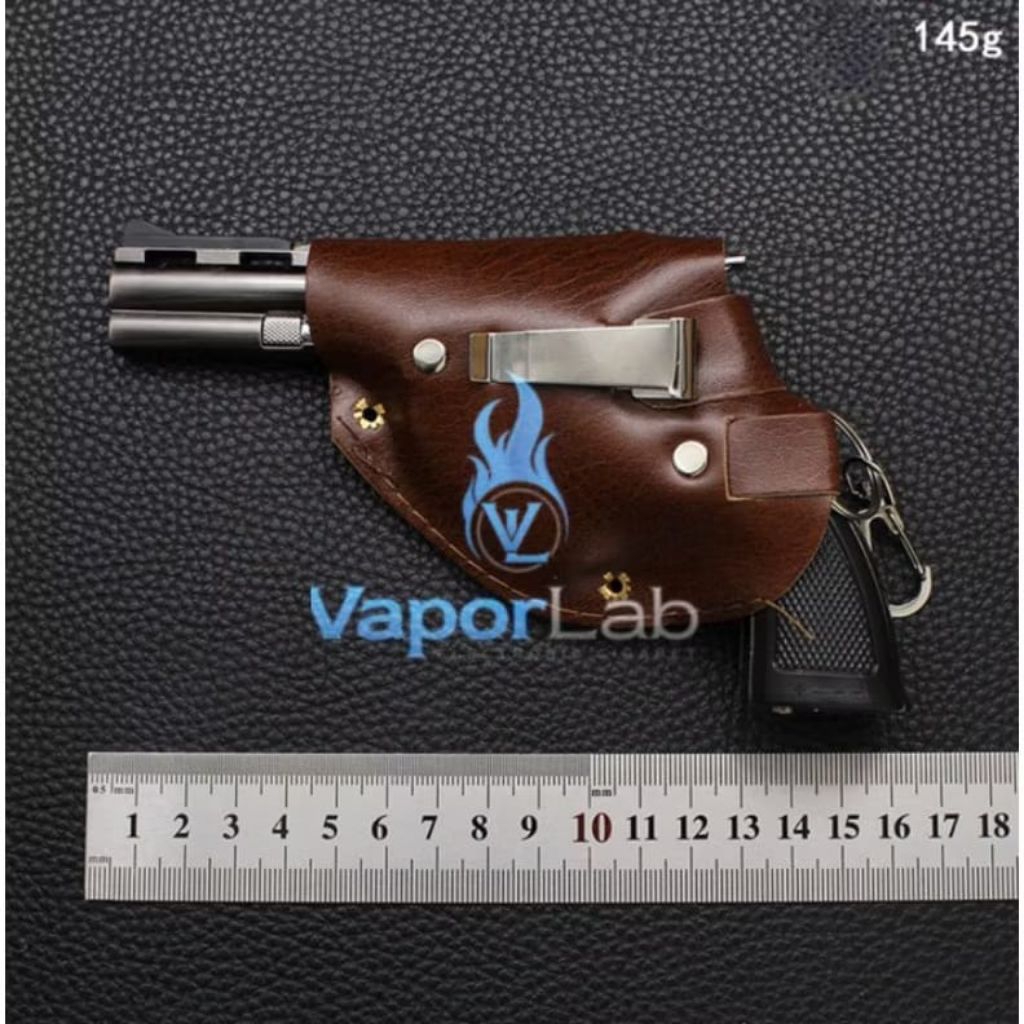 Mancis korek api model pistol revolver python sarung gun Lighter