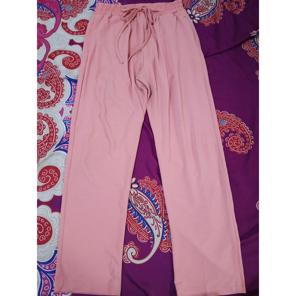 Celana Kulot Soft Pink