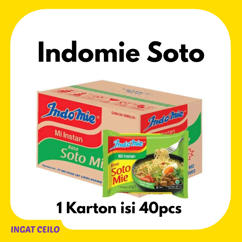 

1 Dus Indomie Soto Mie Instan Kuah Soto Kualitas Nomor Satu Harga Grosir Terlaris isi 40pcs
