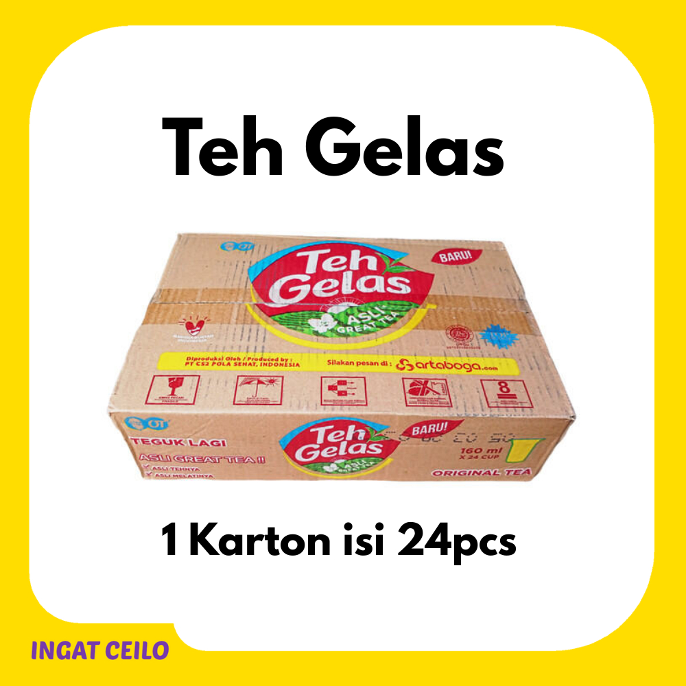 

Teh Gelas Cup 175ml - 1 Dus Isi 24 Pcs