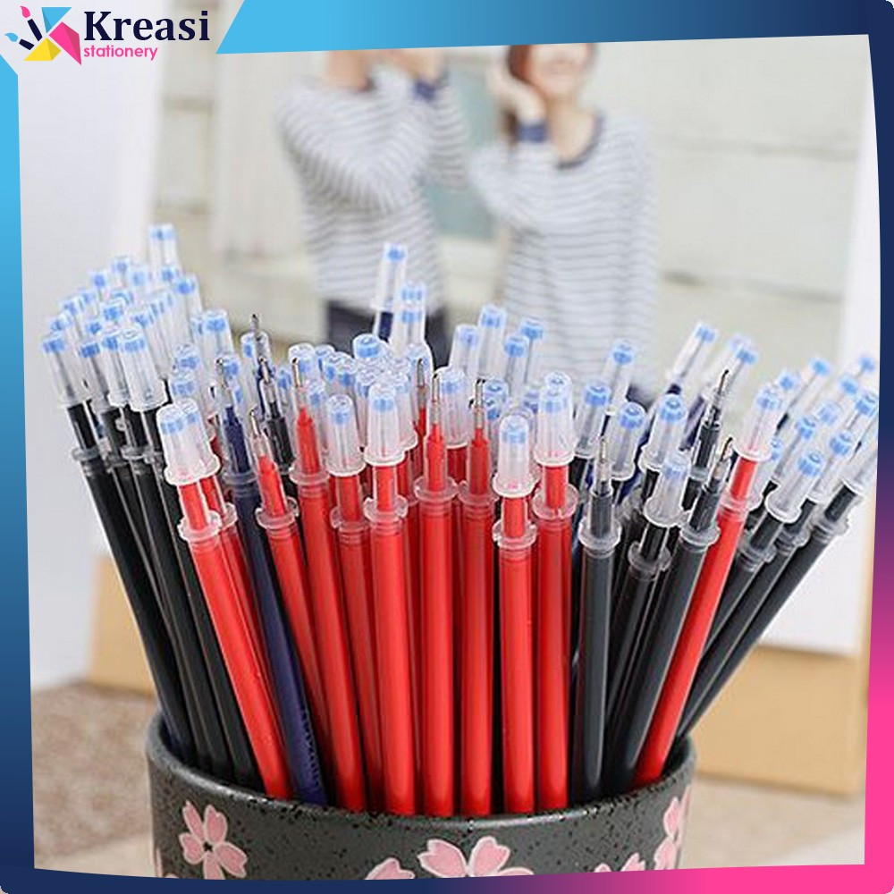 

EC Tinta Pulpen Pena Gel Refill 0.5MM / ALat Tulis Refill Tinta Gel Isi Ulang Kreasi Stationery A6