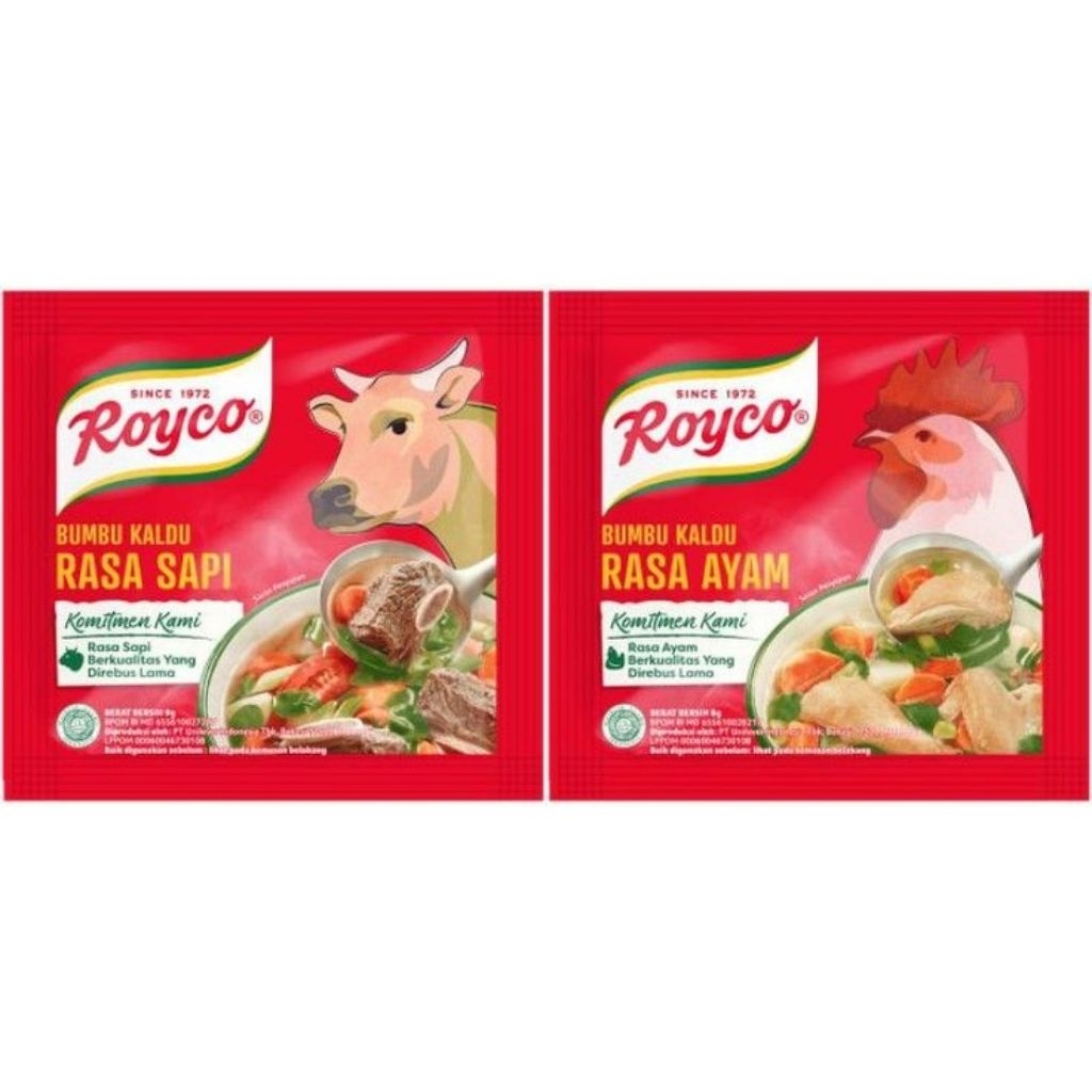 

3 sachet royco rasa ayam dan sapi